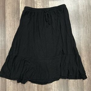 Vintage Y2K Black Midi Skirt